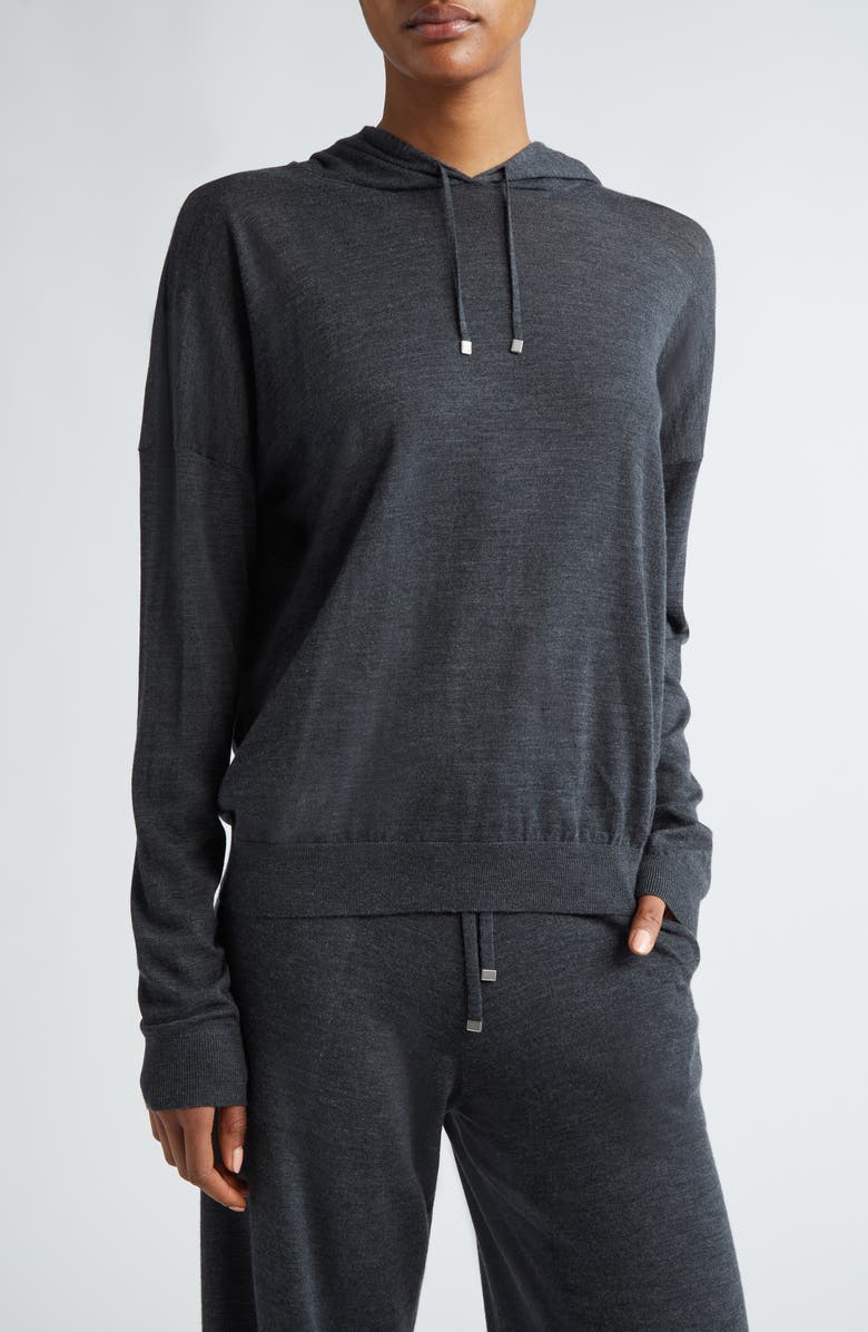 Eleventy Merino Wool Hooded Sweater, Main, color, 