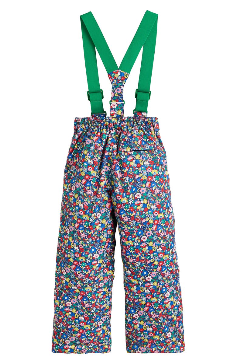 Mini Boden Kids' Floral Waterproof Snow Pants, Alternate, color, 