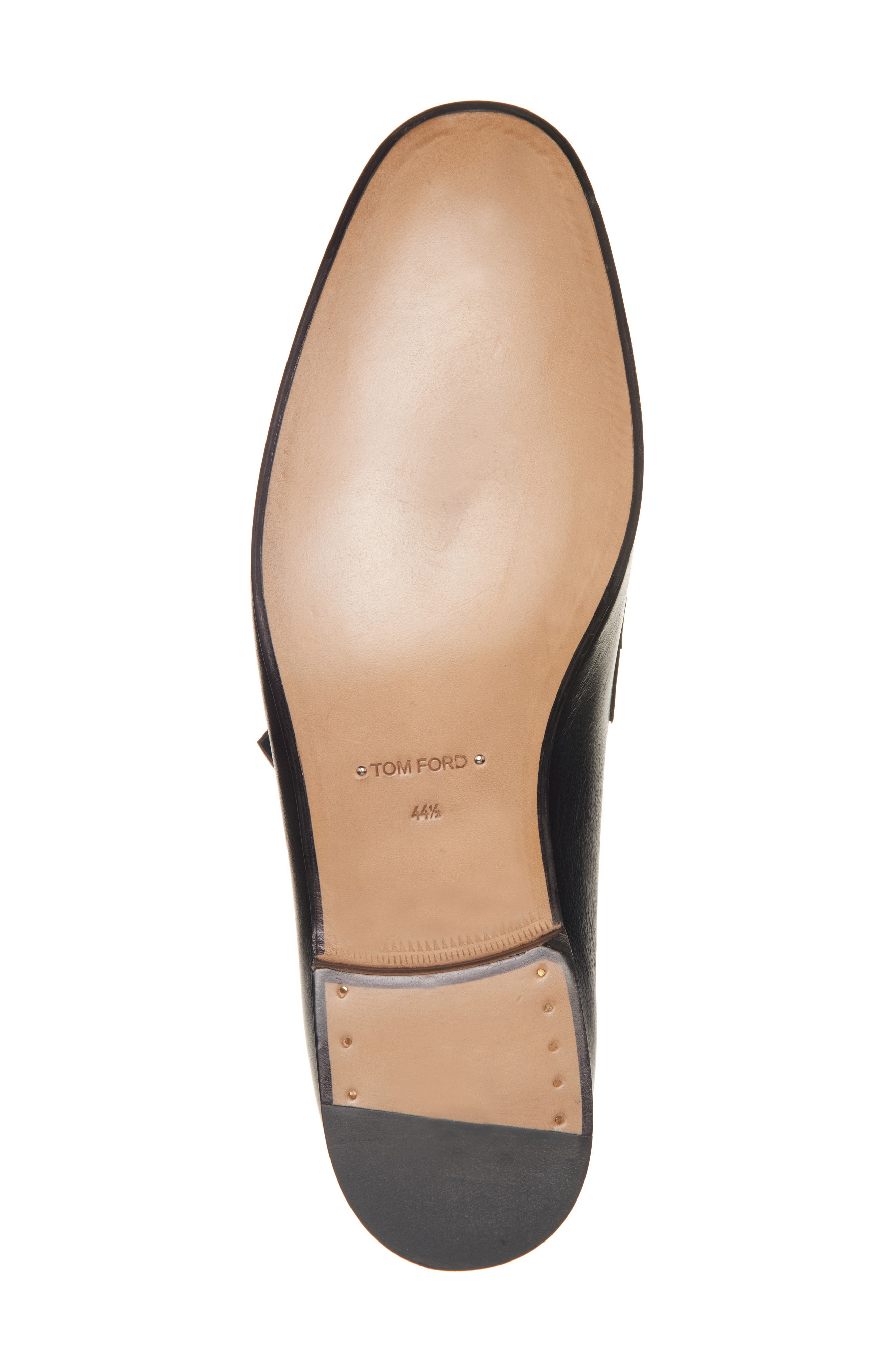 TOM FORD Gigi Twisted Buckle Band Loafer, Alternate, color, 1N001 Black