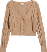 BP. Mixed Stitch Cardigan