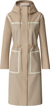 Mackage Jana-HT Houndstooth 3-Layer Tech Raincoat