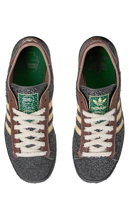 Adidas Originals Brain Dead Forest Hills Leather-trimmed Textured-suede Sneakers In Green