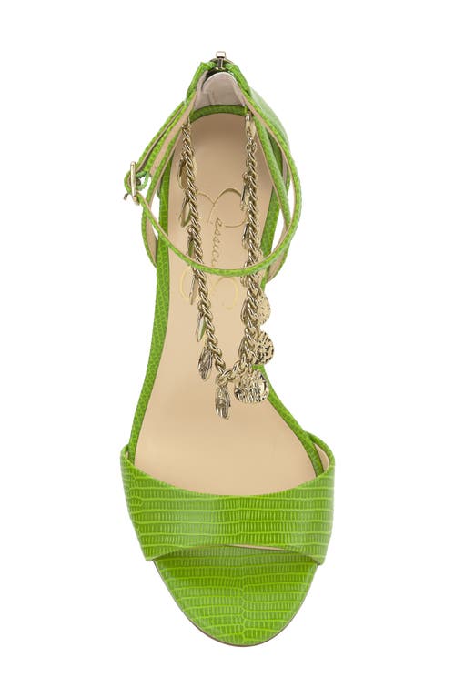Jessica Simpson Jetser Ankle Strap Sandal In Lizard Green