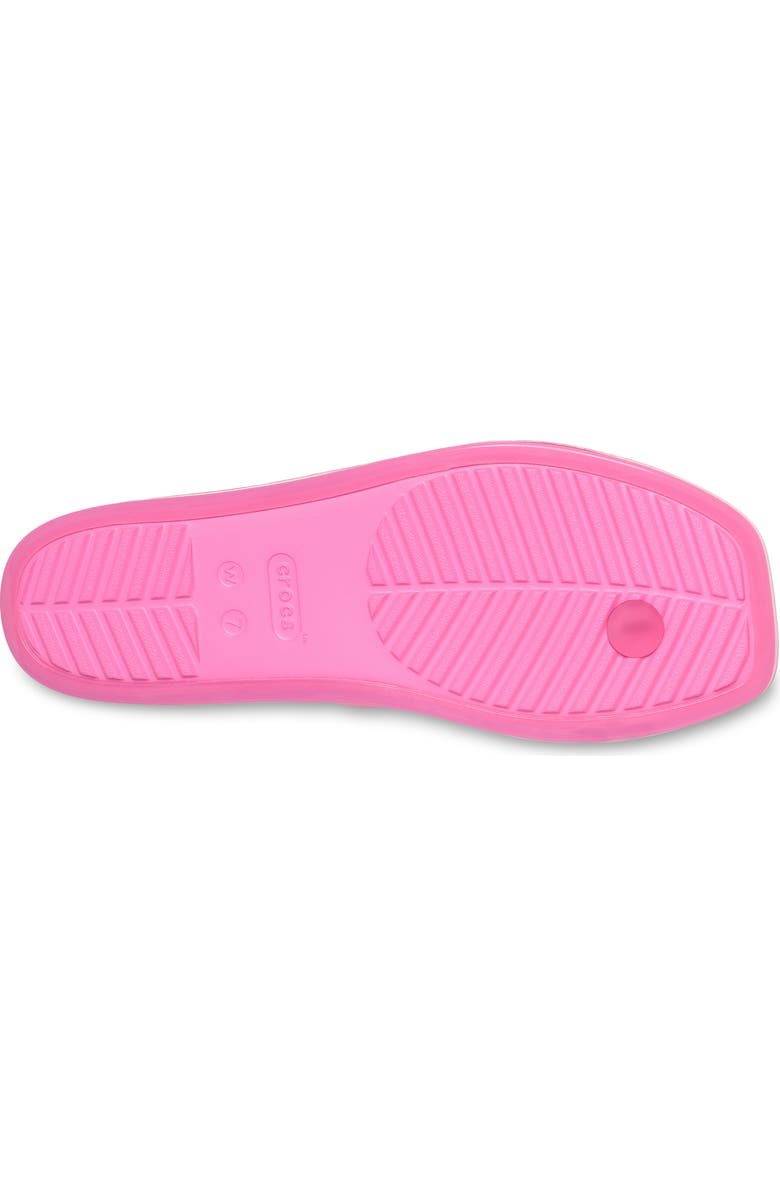 CROCS Miami Jelly Toe Loop Sandal, Alternate, color, Pink Lemonade Jelly