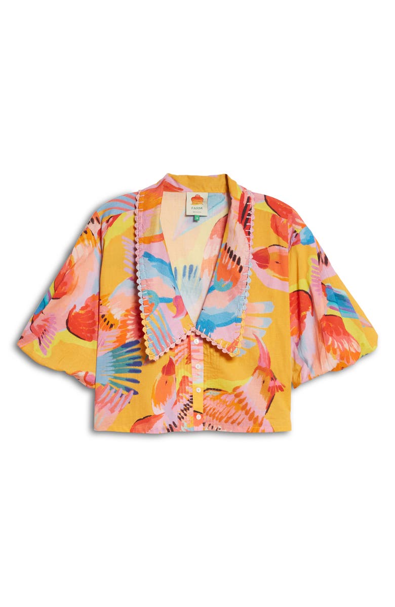 FARM Rio Women's Macaw Crop Blouse, Alternate, color,