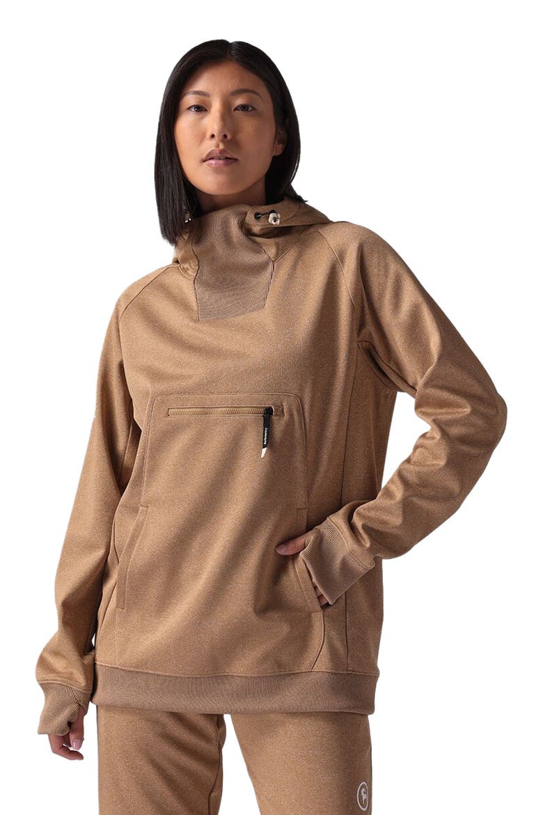 Meltdown Water-Resistant Hoodie - Women's, Main, color, Bistre