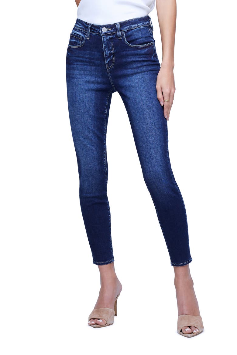 Margot Crop Skinny Jeans, Main, color, COLUMBIA