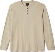Brixton Standard Fit Long Sleeve Cotton Rib Henley