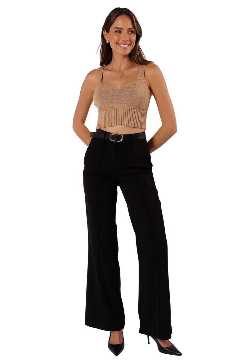 Isabel Crop Sweater Tank, Alternate, color, BEIGE