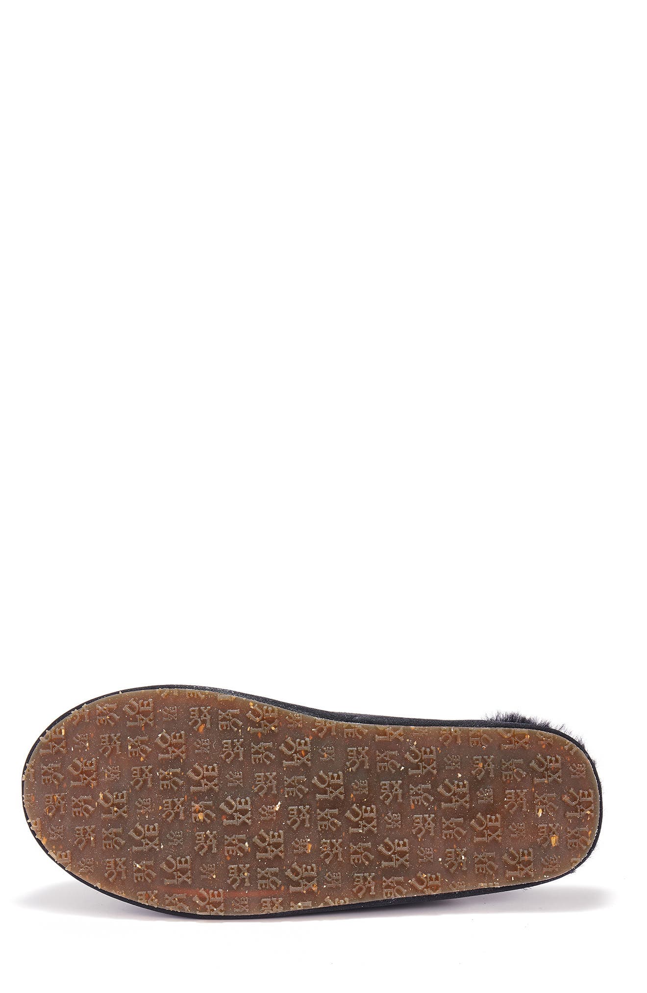 Australia Luxe Collective Twinface Sheepskin Genuine Shearling Lined Scuff Slipper, Alternate, color, Black