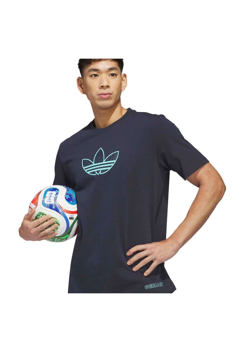 Men's adidas Navy Germany National Team 2026 Away Jersey Hook T-Shirt, Alternate, color, Navy