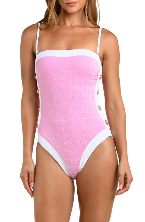 Tory Colorblock One-Piece Swimsuit