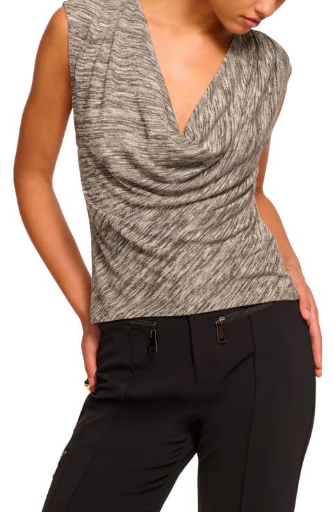Azul Cowl Neck Sleeveless Top