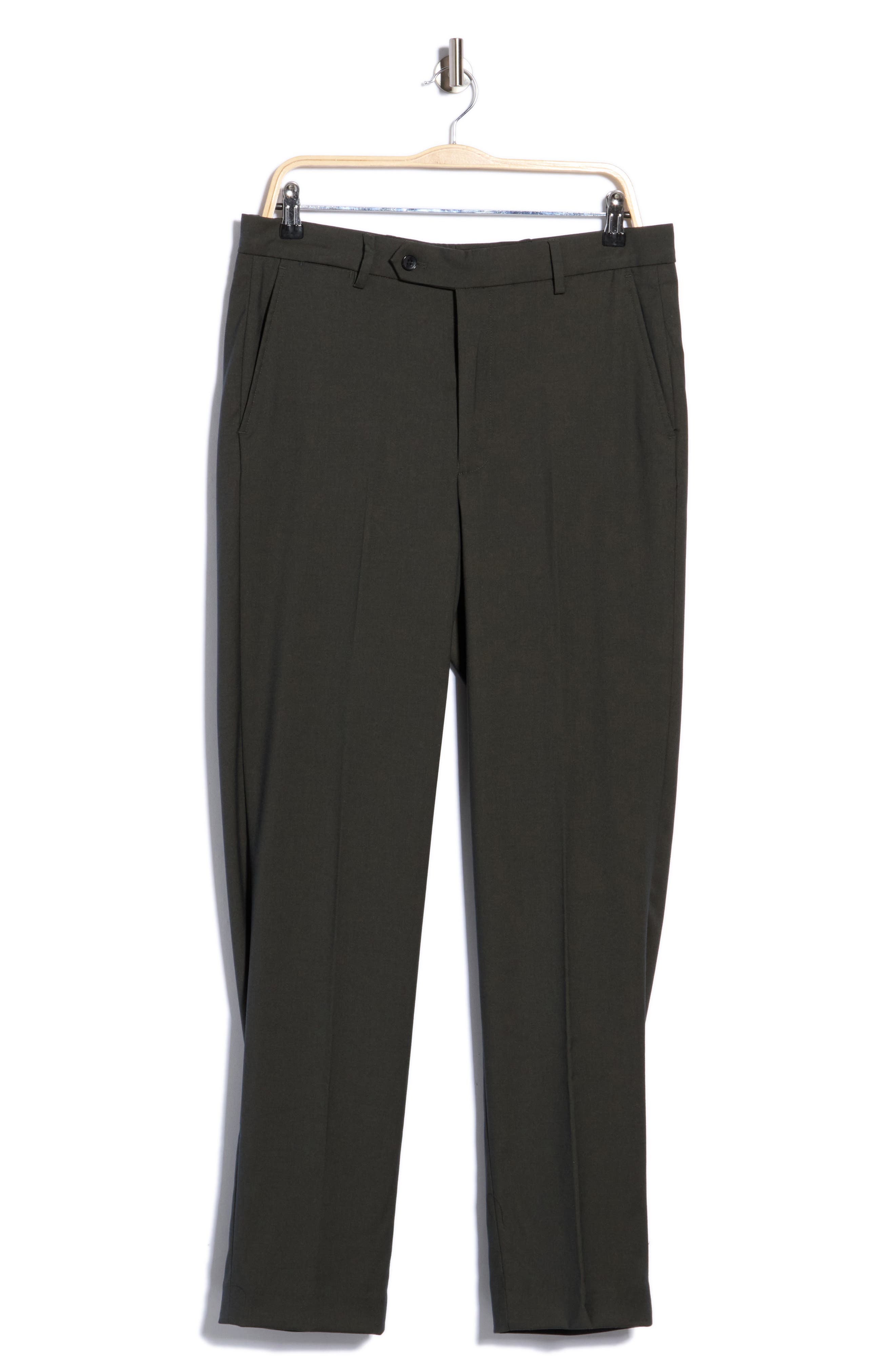 Flat Front Stretch Dress Pants