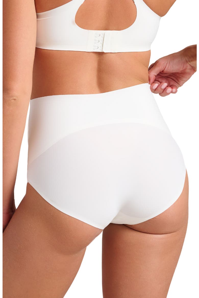 Invisible High Waist Shaping Brief, Alternate, color, White