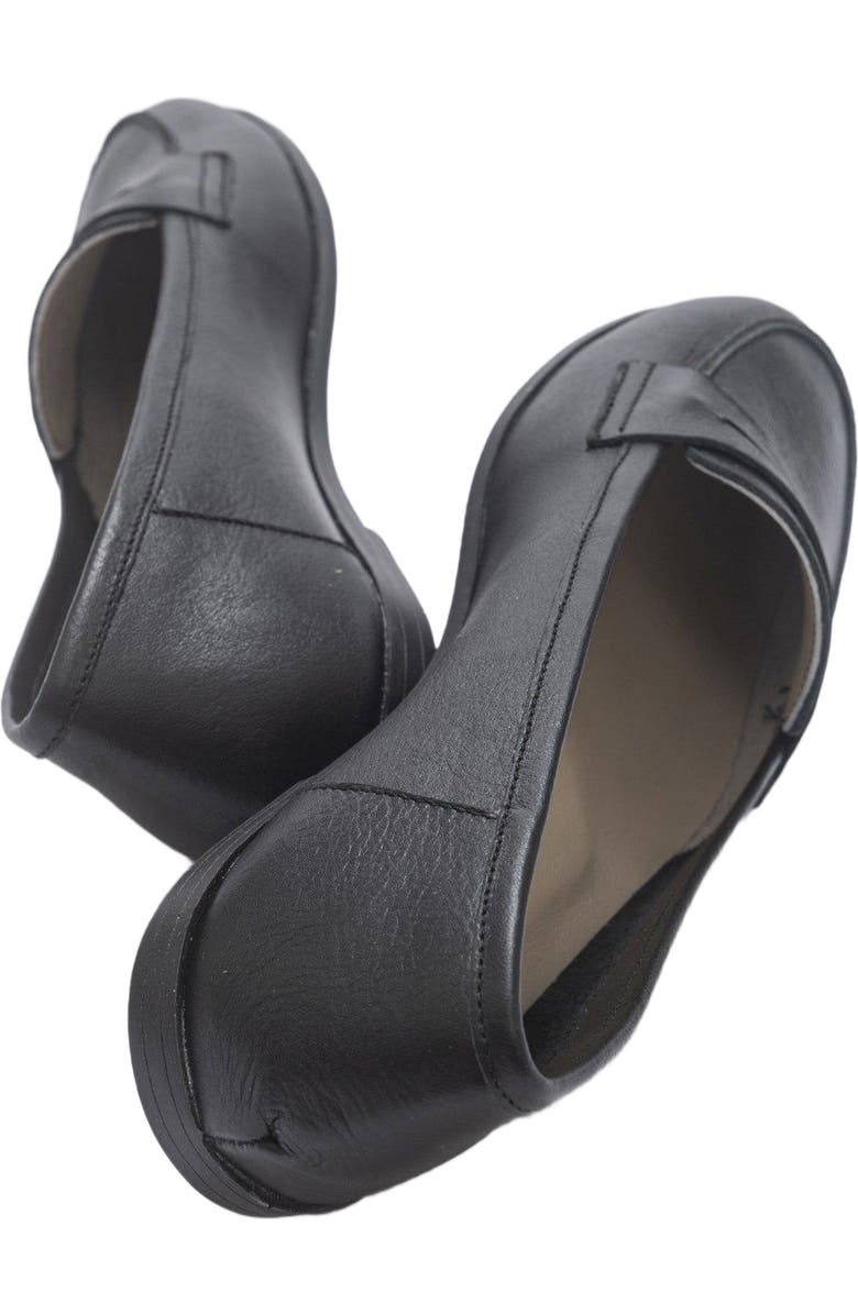 Forever & Always Shoes Dorothy Leather Loafer, Alternate, color, Black Leather