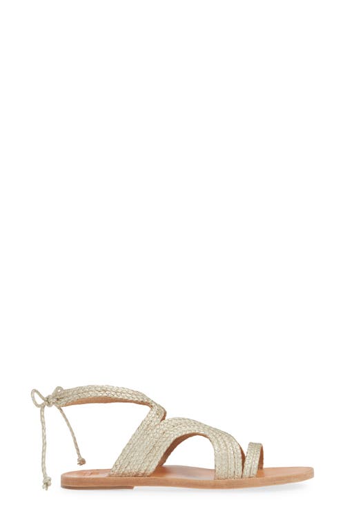 Beek Cuckoo Ankle Tie Sandal In White
