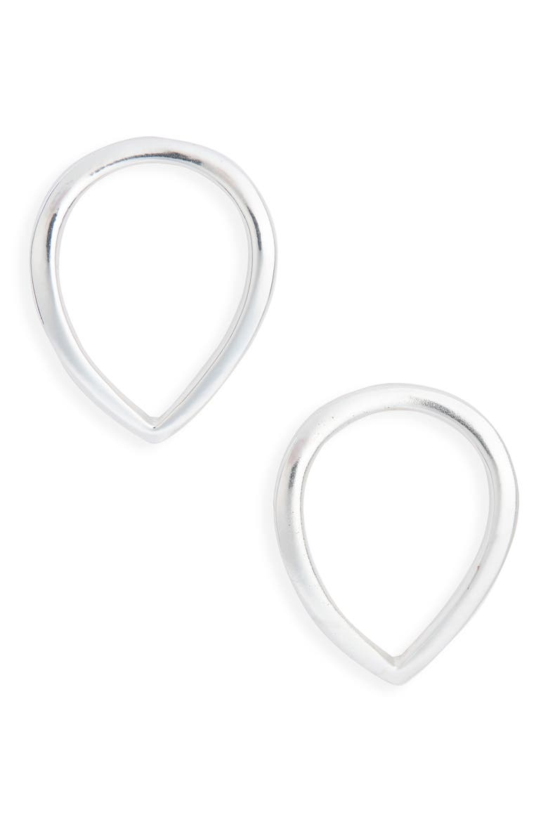 Minimalist Stud Earrings, Main, color, SILVER