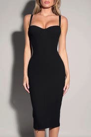 TA3 Mega Sculpting Seamed Midi Dress
