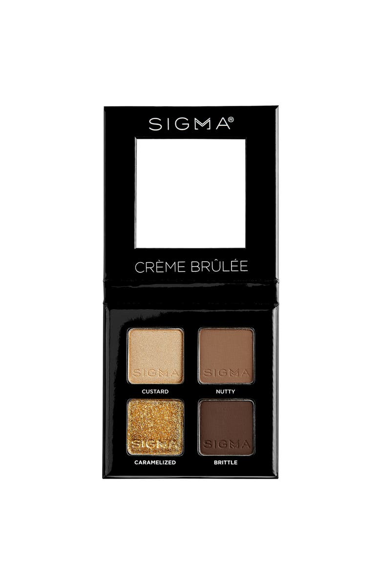 Sigma Beauty Eyeshadow Quad, Main, color, Crème Brûlée - Golden Neutrals