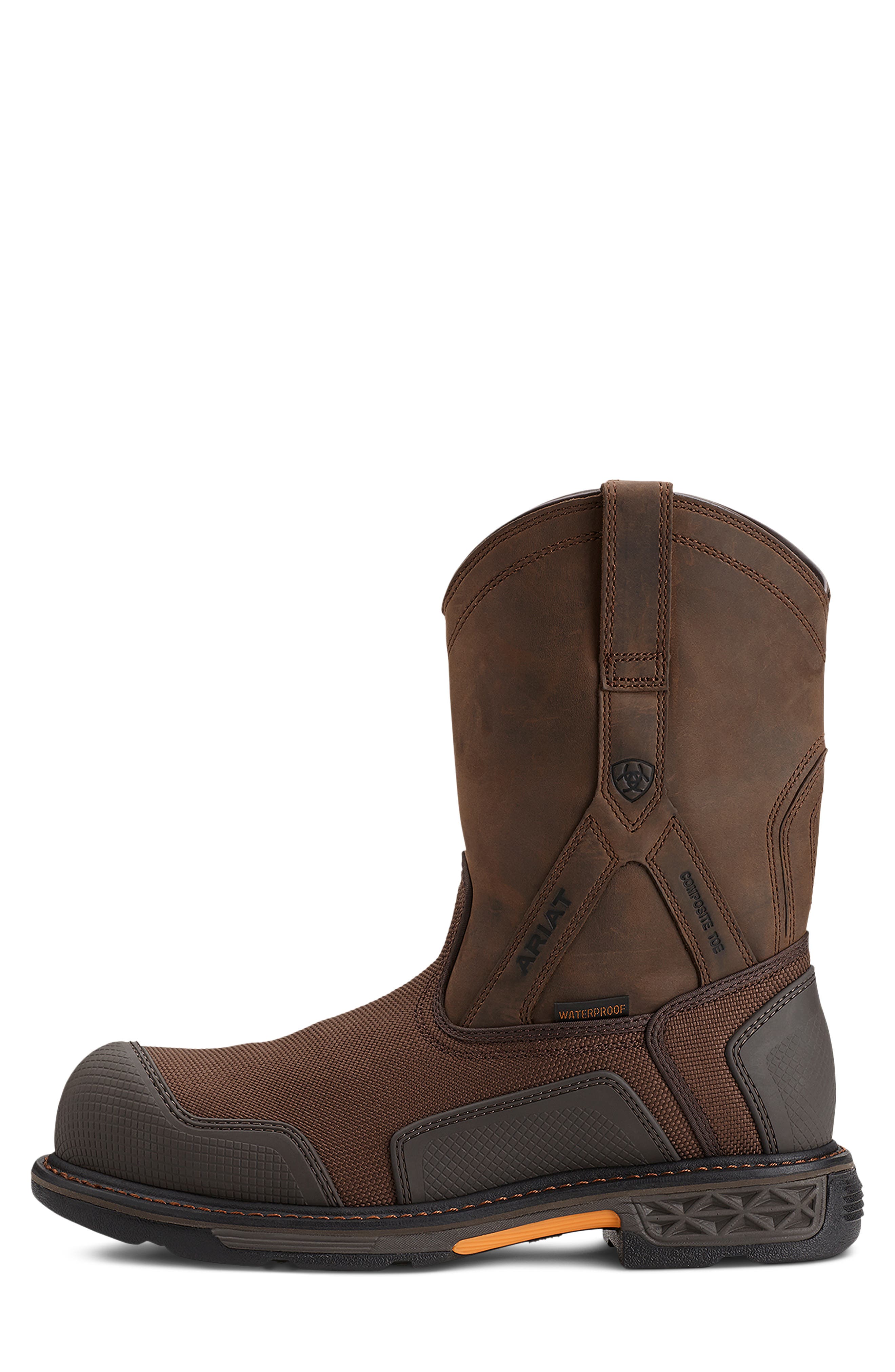 Overdrive XTR Waterproof Pull-On Boot, Alternate, color, BROWN