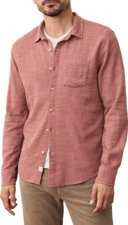 Marine Layer Slim Fit Stripe Stretch Selvage Button-Up Shirt