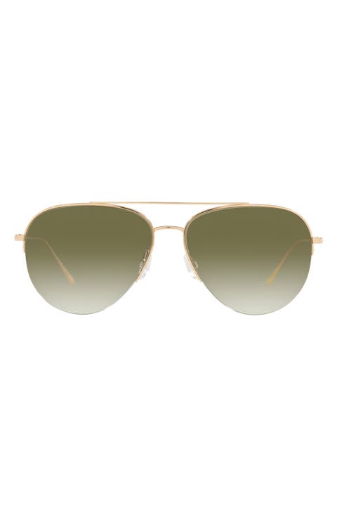 Cleamons 60mm Gradient Pilot Sunglasses