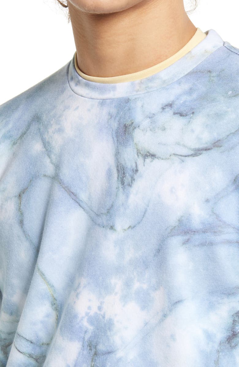 Sol Angeles Granite Marble Crewneck Sweatshirt, Alternate, color, Granite Marble