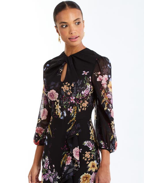 Mestiza New York Ophelia Chiffon Gown In Black