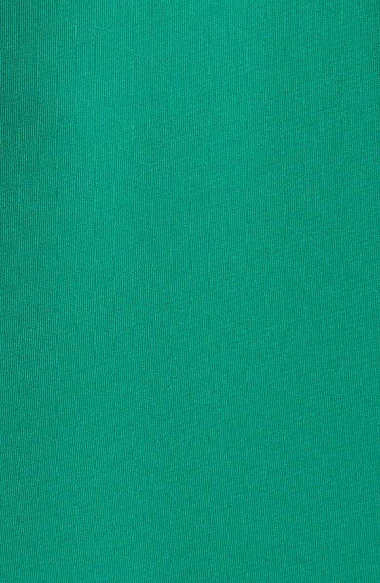 Eliza J Pleated Chiffon Gown with Scarf, Alternate, color, Jade