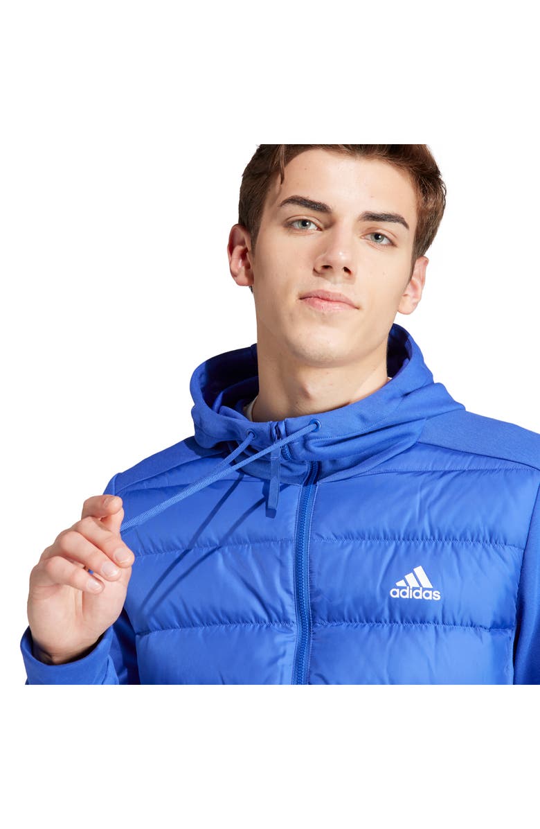 adidas Essentials Hybrid Hooded Water Repellent 600 Fill Power Down Jacket, Alternate, color, 