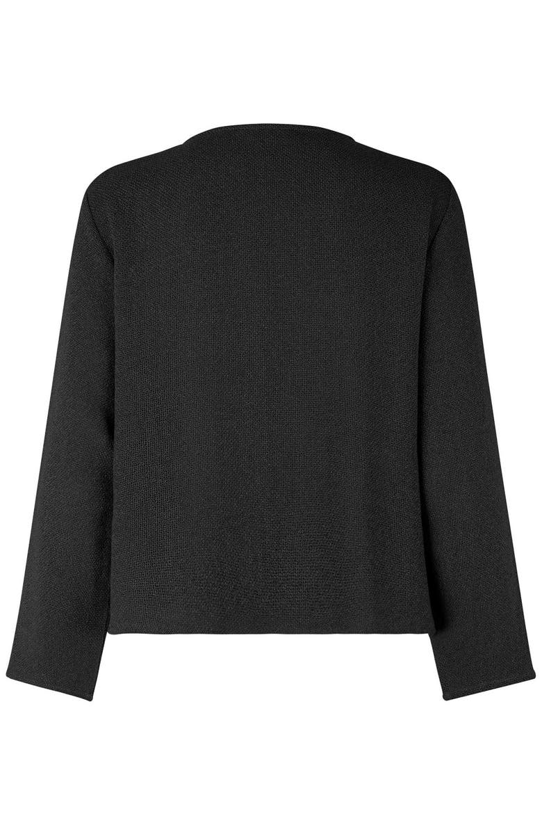 Masai Copenhagen MaJulitta Open Front Bouclé Jacket, Alternate, color, Black