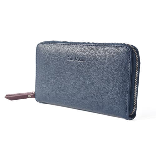 Tin Marin Camila Large Leather Wallet In Blue