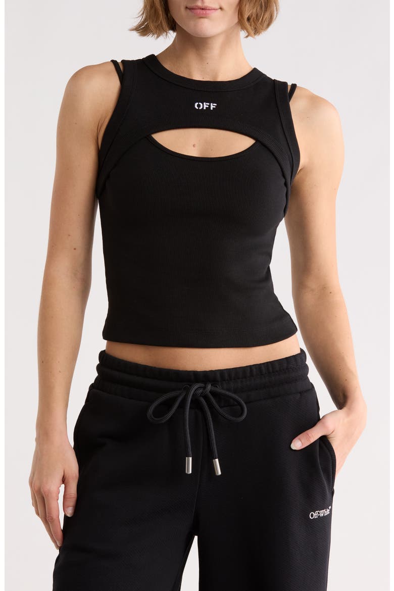 Cutout Tank, Main, color, BLACK NIGHT
