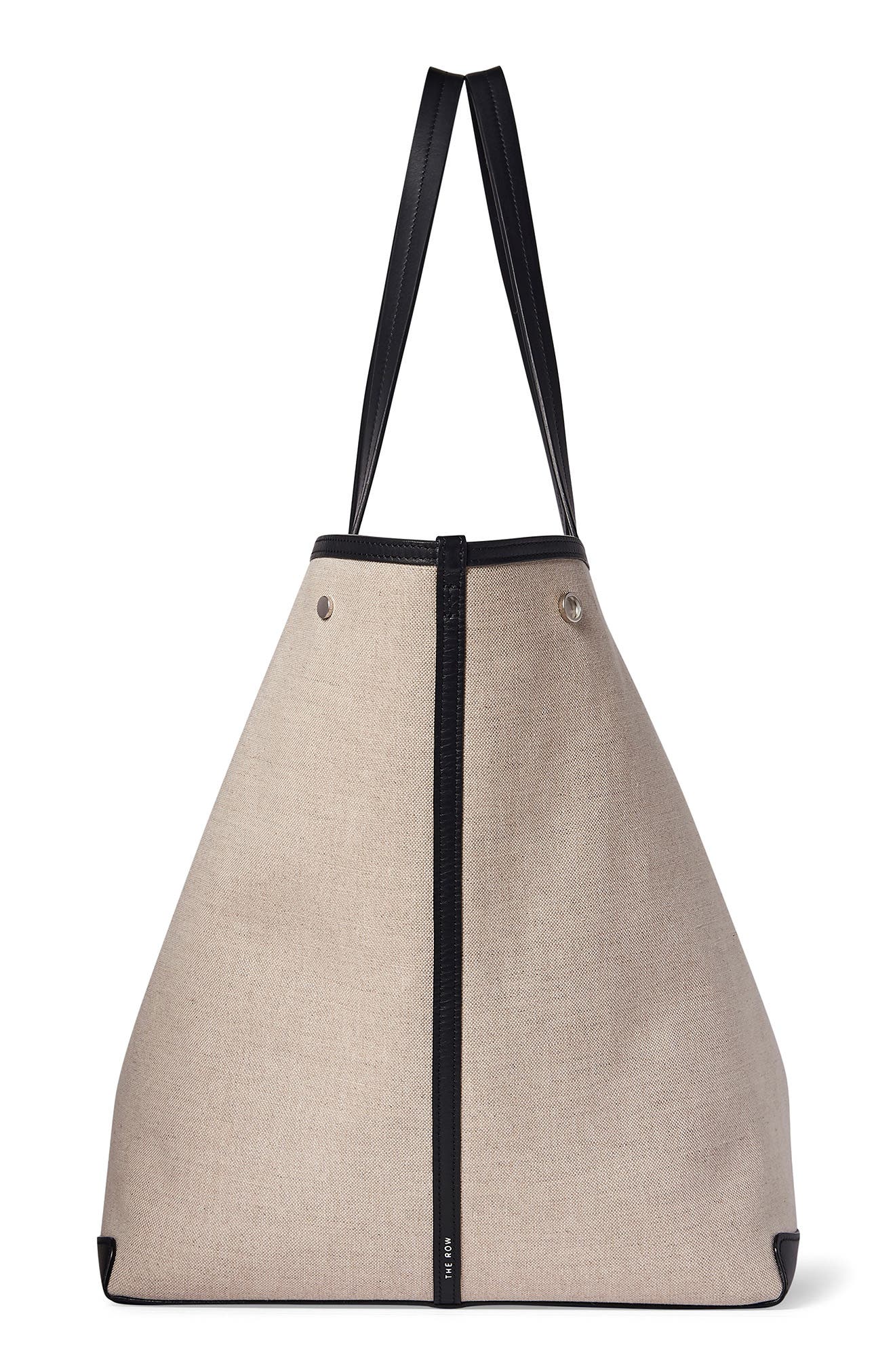 The Row Extra Large Park Linen & Leather Tote, Alternate, color, 
