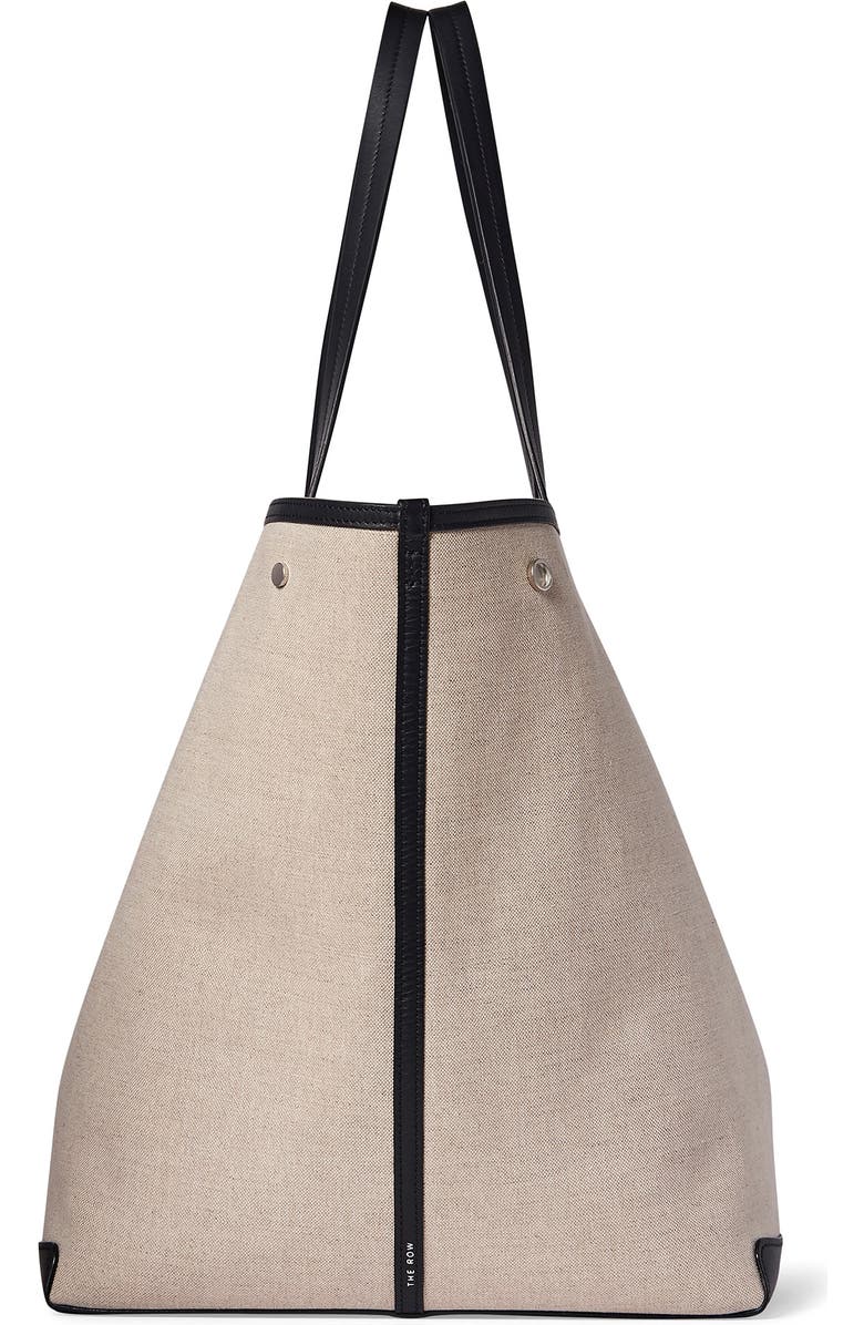 The Row Extra Large Park Linen & Leather Tote, Alternate, color,
