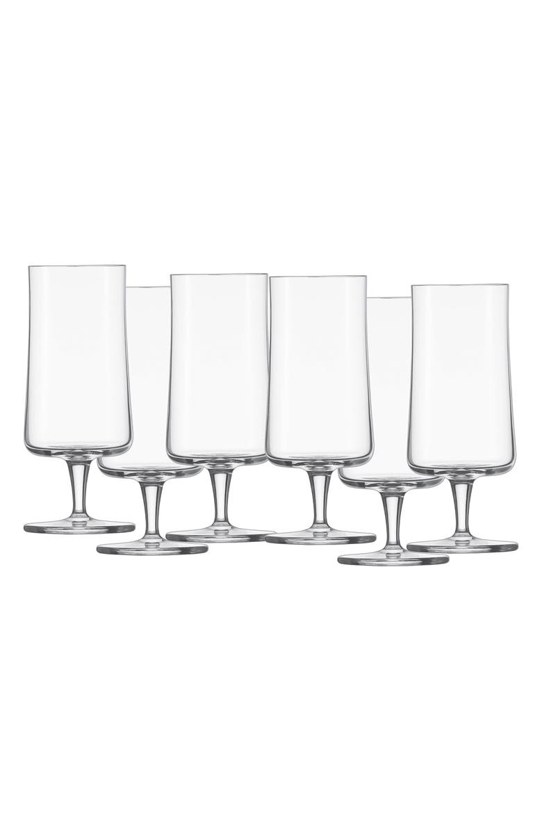 Schott Zwiesel Beer Basic Set of 6 Pilsner Beer Glasses, Main, color, Clear