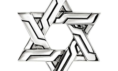 John Hardy Icon 50 Star Of David Pendant Necklace In Silver