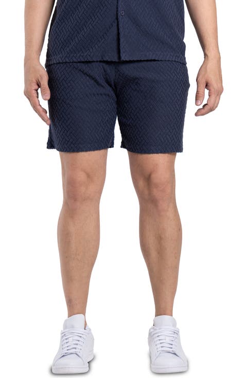 Casual Jacquard Terry Shorts