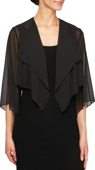 Alex Evenings Hanky Bolero Cardigan