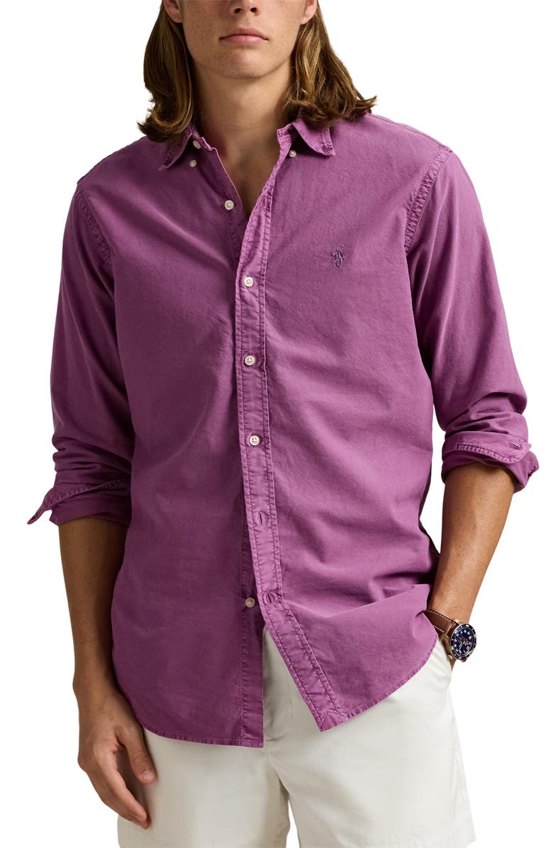 Polo Ralph Lauren Classic Fit Cotton Oxford Button-Down Shirt, Main, color, 