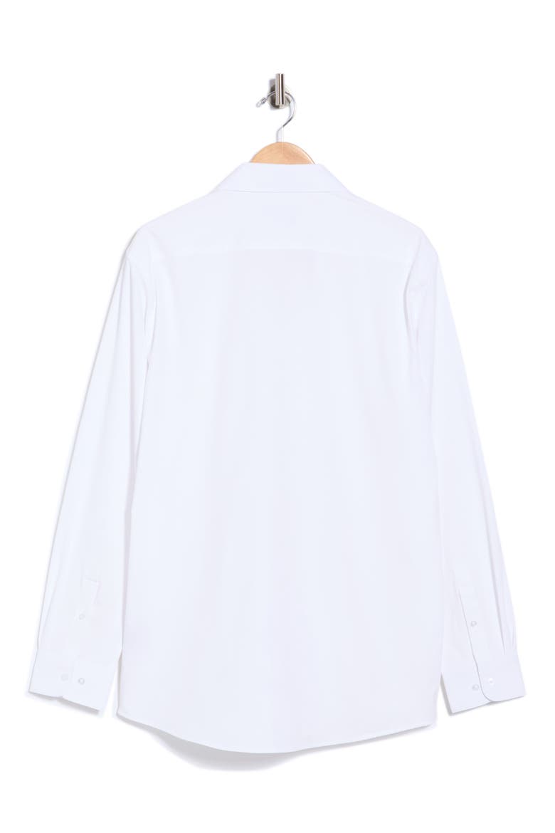 Slim Fit Check Dobby Shirt, Alternate, color, WHITE