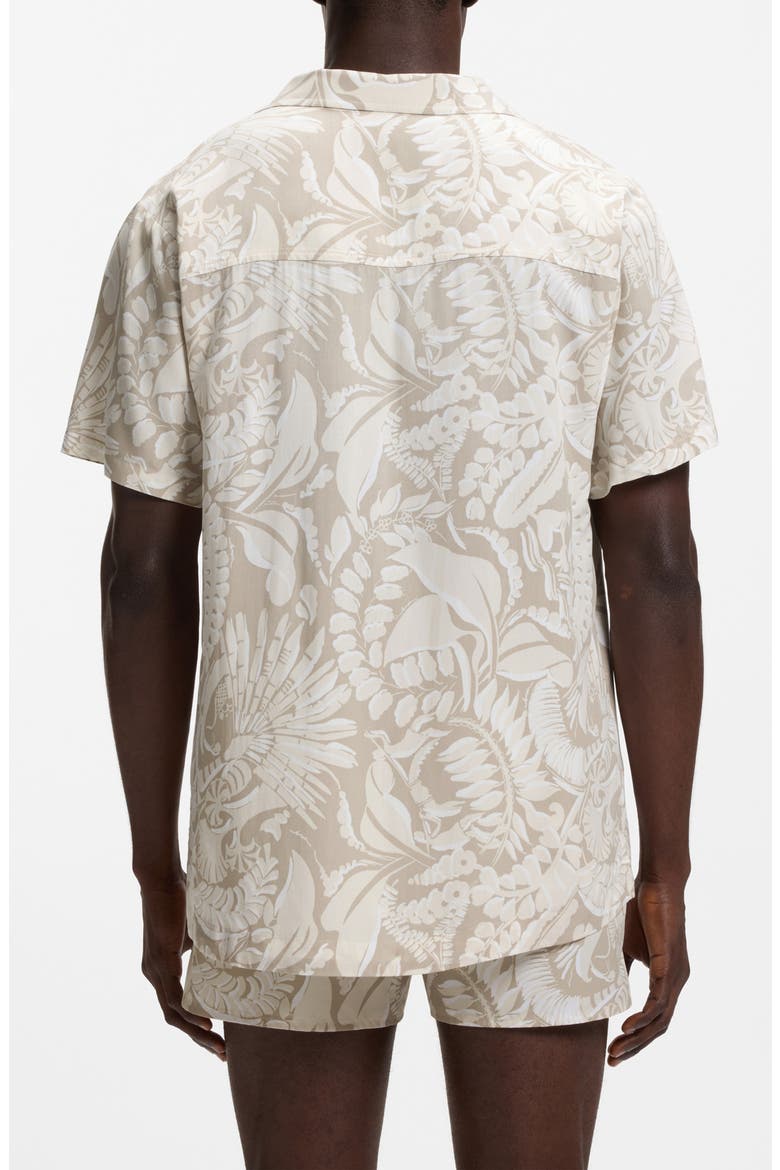 Beach Print Camp Shirt, Alternate, color, LIGHT BEIGE