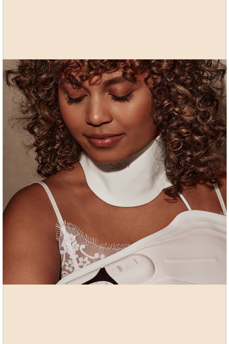 LED Neck Mask, Alternate, color, WHITE