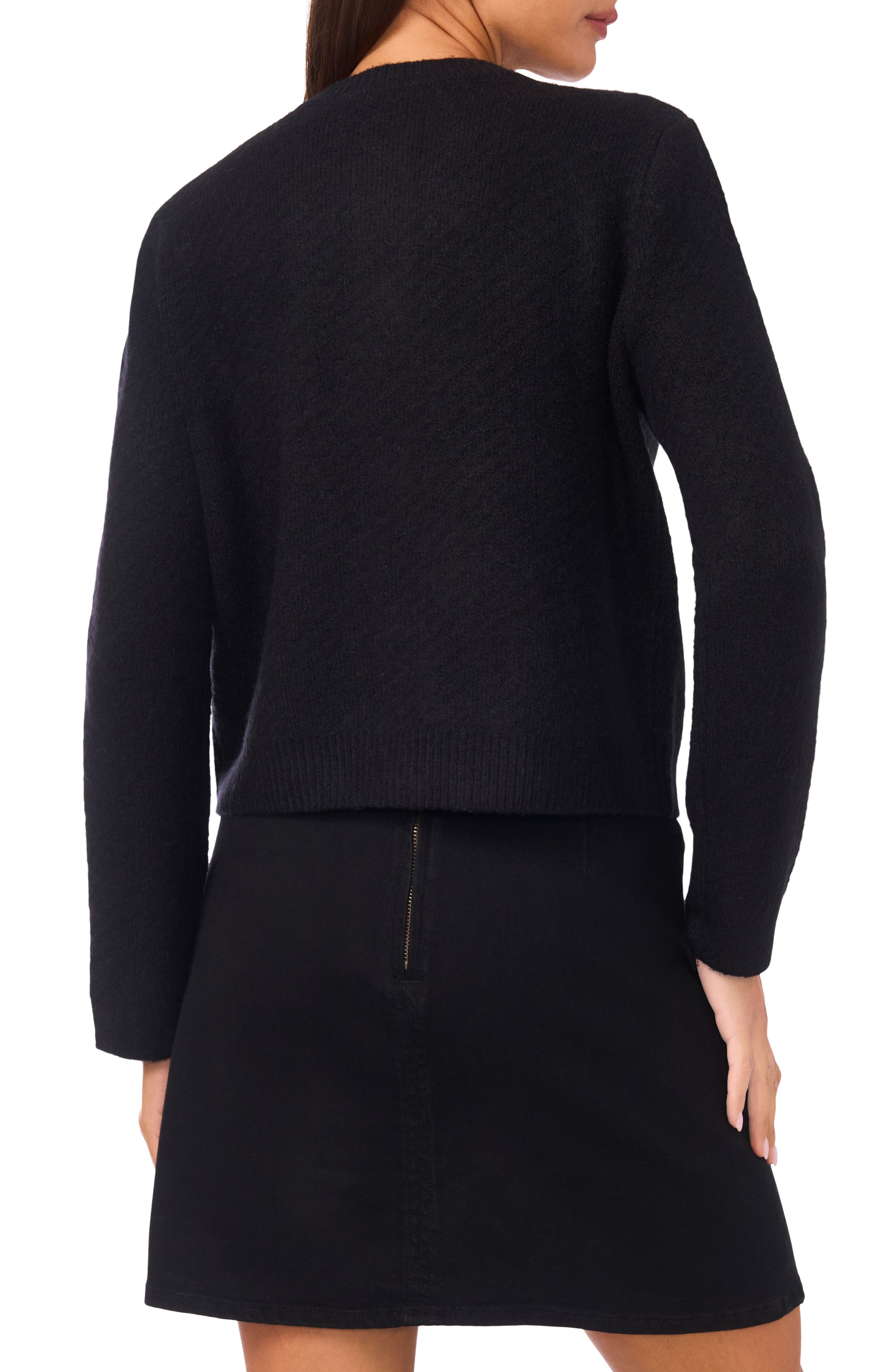Long Sleeve Cardigan with Patch Pockets - image 2