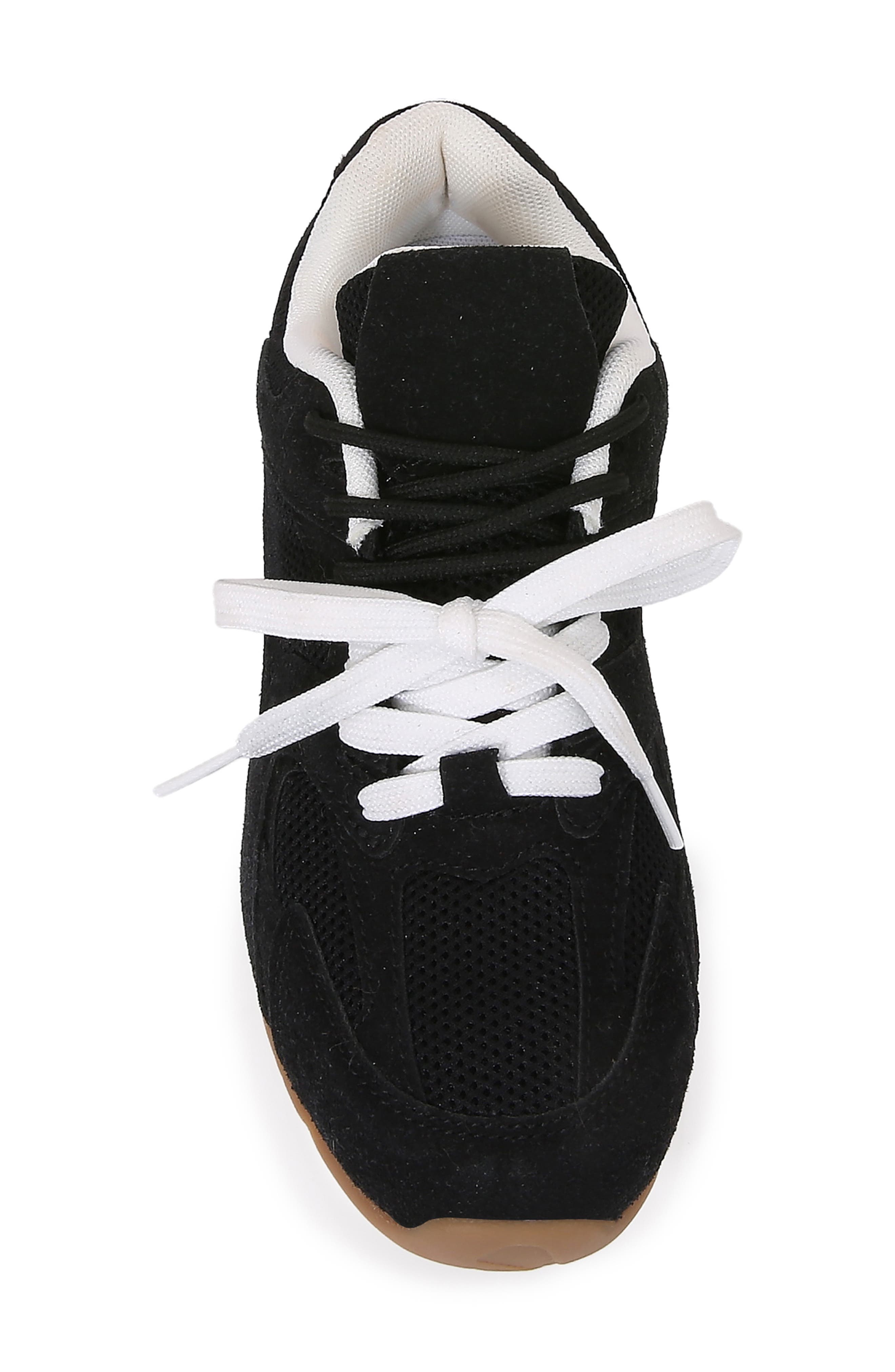 BERNESS Lula Double Lace Sneaker, Alternate, color, Black