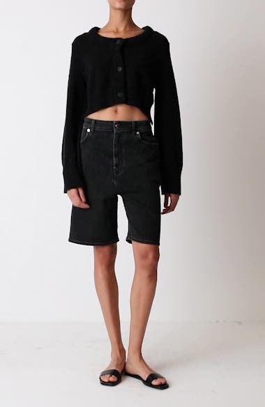 ショートパンツ LouLou De Saison 'Isu' bermuda shorts LOULOU DE SAISON Isu Organic Cotton Denim Shorts | Nordstrom