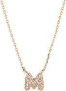 BP. Pavé Crystal Initial Necklace