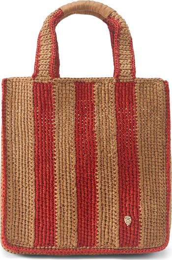 【HELLEN KAMINSKI 】 大人可愛いカゴバック / Nami Mini Tote Nami Mini Tote Bag Natural/Charcoal - Helen Kaminski US
