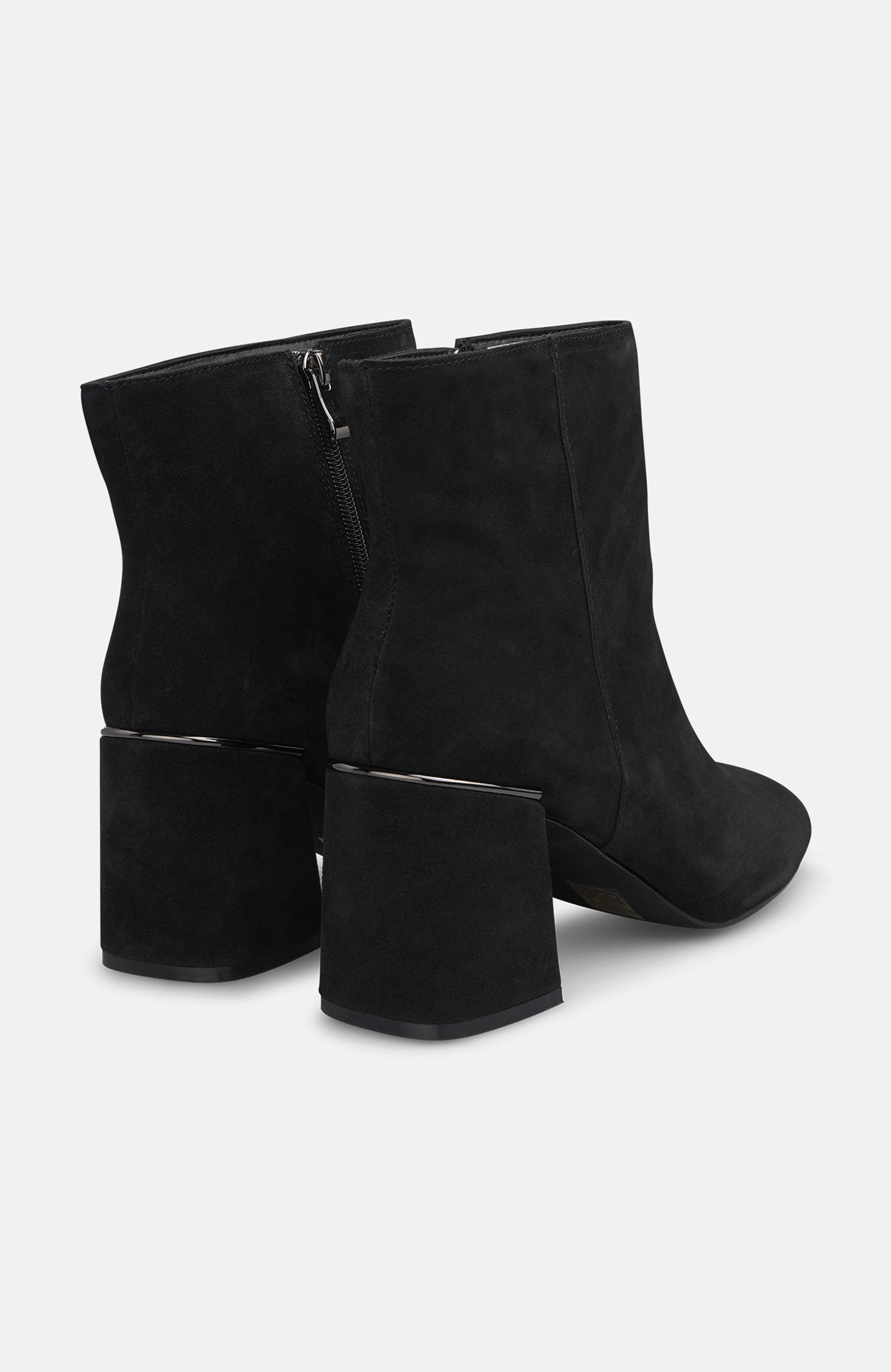 Low Boot Wide Heel, Alternate, color, Black